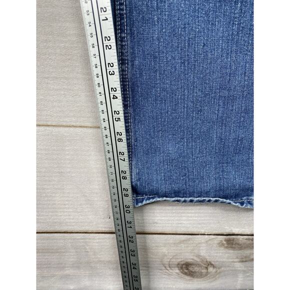 Modern Culture Distressed Destroyed Jeans Men's Size 38/32 Embroidered Pockets - Picture 6 of 13